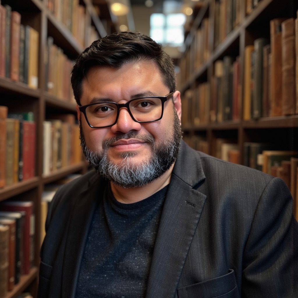 Retrato del pastor Edgar Iraheta, facilitador de Discierne y Edifica